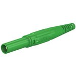 4 mm plug, screw connection, 2.5 mm², CAT III, green, 66.9196-25