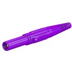 4 mm plug, screw connection, 2.5 mm², CAT III, purple, 66.9196-26