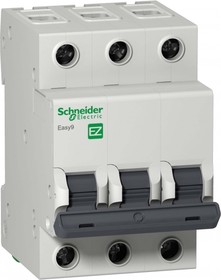 Фото 1/3 Schneider Electric EASY 9 Автоматический выключатель 3P 25A (C)