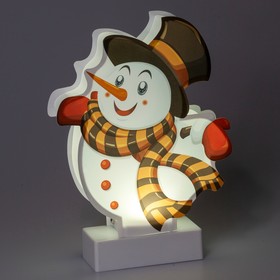 Фото 1/5 Светодиодная новогодняя фигура ЭРА EGNDS-08 Снеговичок 1 LED Б0051932