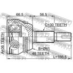 0110-GSX30A48, Шрус наружный 36x61x30