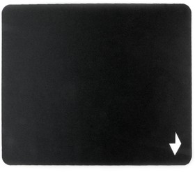 Фото 1/5 Коврик для мыши Gembird (MP-BLACK) черный/220x180x1мм/ полиэстер+резина