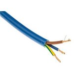 1964721, Mains Cable 3x 2.5mm² Annealed Copper Unshielded 500V 100m Blue