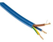1964721, Mains Cable 3x 2.5mm² Annealed Copper Unshielded 500V 100m Blue