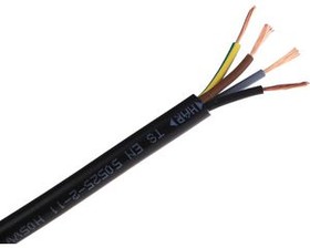 7756148, Mains Cable 4x 0.75mm² Copper Unshielded 500V 100m Black