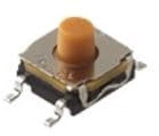 KSC401G50SHLFS, Tactile Switches 1A 32VDC 5.2mm 1.45N Gullwing, IP67