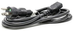 YP18+YC12, AC Power Cords 3-pin US plug C13 inlet hospital grade