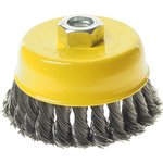 ER-11100, Кордщетка для УШМ "чашка" 100мм крученая сталь ЭВРИКА