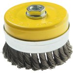 ER-14100, Кордщетка для УШМ "чашка" 100мм крученая сталь ЭВРИКА