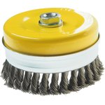 ER-14125, Кордщетка для УШМ "чашка" 125мм крученая сталь ЭВРИКА