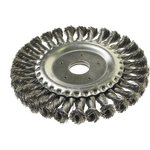 ER-18150, Кордщетка для УШМ дисковая 150мм крученая сталь ЭВРИКА