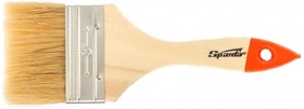 Фото 1/3 824405, Кисть плоская Slimline 3" (75 мм), натуральная щетина, деревянная ручка