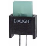 561-4201-055F, LED Circuit Board Indicators GREEN DIFFUSED Vert .55" TALL RECT