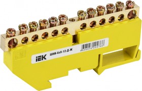 Photo 1/7 YNN10-69-12D-K05, PE ground bus on DIN insulator SHNI-6x9-12-D-W IEC