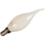 38011, Лампа светодиодная LED 11вт Е14 белый матовая свеча на ветру FILAMENT