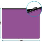 Папка на молнии ZIP Бюрократ -BPM5AVIOBL A5 полипропилен 0.15мм фиолетовый цвет ...