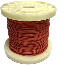 Провод гибкий медный луженый в силиконе AWG 20 (0,5 мм кв) красный 100 м