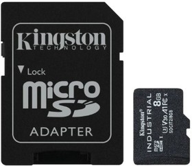 Фото 1/3 SDCIT2/8GBCP, Memory Cards 8GB microSDHC Industrial C10 A1 pSLC Card SD Adapter Not Included