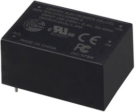 CFM12S090-E, Switching Power Supplies AC-DC Module, 12 Watt, Open Frame, Encapsulated, 90-264VAC Input, 9VDC Output