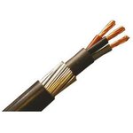 1964718, Mains Cable 3x 2.5mm² Annealed Copper SY Steel Shield 1kV 100m Black