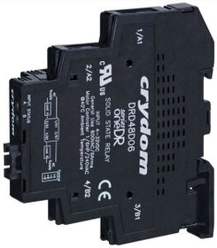 Фото 1/4 DR24D12, Solid State Relays - Industrial Mount 12A 240VAC Out 4-32VDC In, 18mm UL