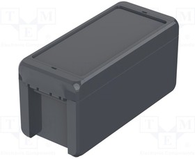 B 180809 ABS 7024, Enclosure: multipurpose; X: 80mm; Y: 191mm; Z: 90mm; BOCUBE; ABS