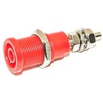 BU-31607-2, Red Female Banana Socket, 4 mm Connector, Stud Termination, 35A ...