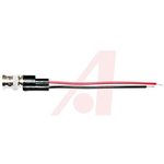 Coaxial cable, BNC plug (straight) to open end, grommet black, 177.8 mm, BU-P4970