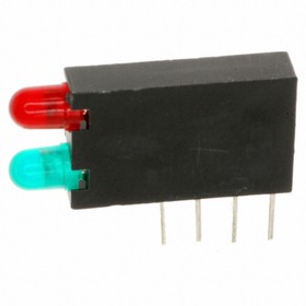 5682F1_5, LED Circuit Board Indicators Red/Green Diffused BI-LEVEL