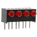 551-0407-004F, LED Circuit Board Indicators HI EFF RED DIFFUSED
