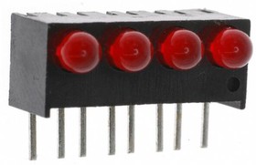 Фото 1/2 551-0407-004F, LED Circuit Board Indicators HI EFF RED DIFFUSED