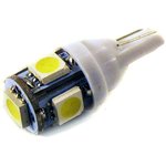 LED лампа (2 ШТ) W5W (T10) 5SMD (5050) WHITE в габариты, подсветка номера и дверей
