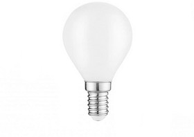 Фото 1/10 Лампа Filament Шар 9W 590lm 3000К Е14 milky диммируемая LED 1/10/50 105201109-D