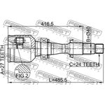 0111-MCV30RH, ШРУС TOYOTA RAV4 ACA3#,ALA3#,GSA33,ZSA3# 2005.11-2012.12 [EU] ...