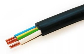 13310, Кабель медный силовой в ПВХ изоляции ВВГнг(А)-LS 3х10-0,66 (ож) плоский ГОСТ