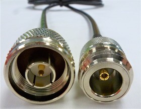 CA197/195-XY, Male N Type to Female N Type Coaxial Cable, 5m, RF195 Coaxial, Terminated