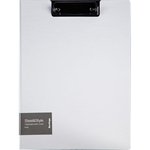 Папка-планшет с зажимом Steel&Style A4, пластик полифом, белая PPf_93004