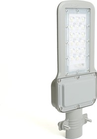 Фото 1/5 Уличный консольный светодиодный светильник SP3040, 30W, 5000К, 3600Lm, IP65, серый, 41547