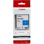 Картридж струйный Canon PFI-120 C 2886C001 голубой (130мл) для Canon ...