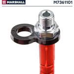 M7361101, Шланг пневматический витой М16 L=4.0м (красный) MARSHALL