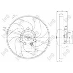 0090140008, Вентилятор радиатора CITROEN BERLINGO (96-) 1.9 D, XSARA (N0, N1 ...