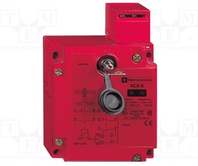 XCSE8312, Safety switch: key operated; XCSE; NC + NC + NC; IP67; metal; red