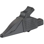 66.9561-21, Safety crocodile clip, Black, 1kV, 19A