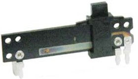 Резистор переменный, движковый 500кОм, линейность B, ширина 40мм, вал и размеры 4C5x4, F-2071