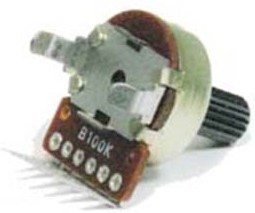 Резистор переменный, поворотный 20кОм, YRV-R1615G