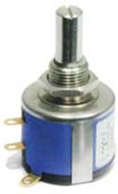 Резистор переменный, поворотный 1,0кОм, линейность LIN025%, ширина 22мм, вал и размеры S6,35x20, 3590S-2-102