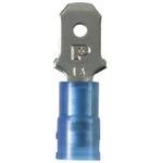 DNF14-250M-C, Quick Disconnect Terminal 14-16AWG Copper Blue M 22.9mm Nickel Bottle