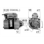 220376, 220376_стартер! 1.0Kw\Fiat Punto/Stilo/Panda/Doblo 1.2-1.4i 03