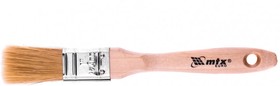 Фото 1/4 83051, Кисть плоская "Евро" 1", натуральная щетина, деревянная ручка