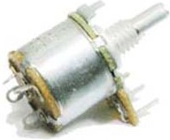 Резистор переменный, поворотный 6,8кОм, линейность А, ширина 18мм, вал и размеры ВС-3-12,5, СП3-4гм